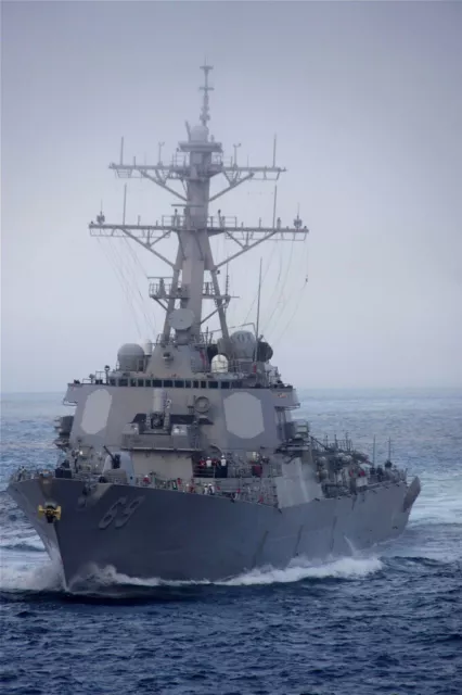US Navy USN guided-missile destroyer USS Milius (DDG 69) D1 8X12 PHOTOGRAPH