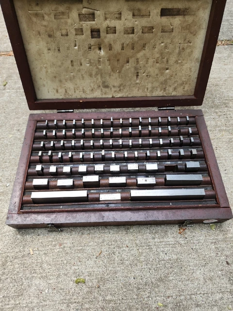 Gage Block Set: 0.05 to 4'' Range, 81 Pc, Economy Grade, Steel
