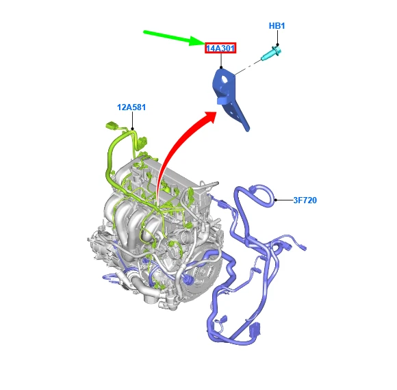 FORD MONDEO MK5 Engine And Transmission Wire Bracket 5184173 NEW