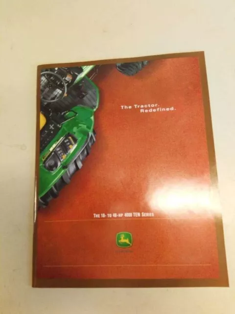 John Deere 4000 Ten Series Tractors Dealer Sales Brochure Catalog 18 - 48 HP