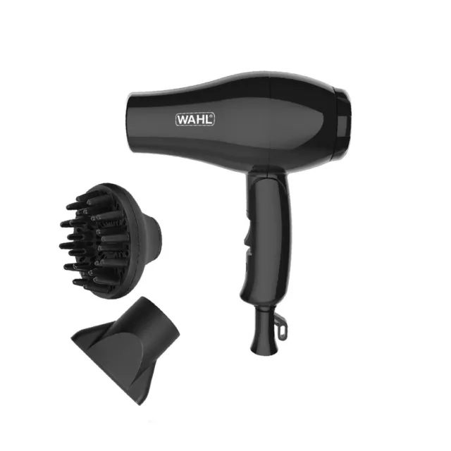 Travel Hair Dryer Wahl 3402-0470 Blower 1000W Black