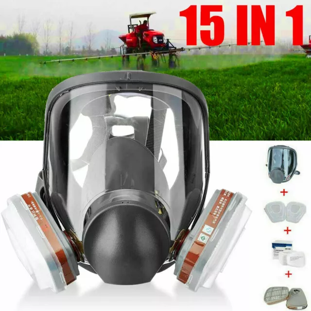 15 in 1 Suit Full Face Respirator For 6800 Gas mask Facepiece Painting Spraying