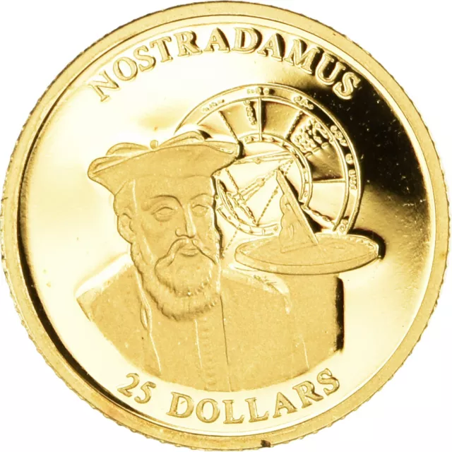 [#1066072] Monnaie, Libéria, Nostradamus, 25 Dollars, 2000, American Mint, Proof