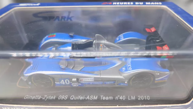 Spark 1/43 Ginetta-Zytek 09S Quifel-Asm #40 Le Mans 2010 2