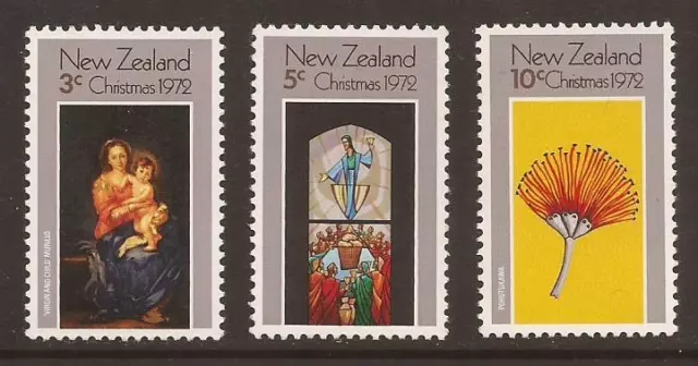 NEW ZEALAND 1972 SG990/992 Christmas MNH (J20036)