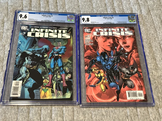 Infinite Crisis #3 (9.6) #5 CGC 9.8 (2006) 1st App New Blue Beetle Jim Lee Key