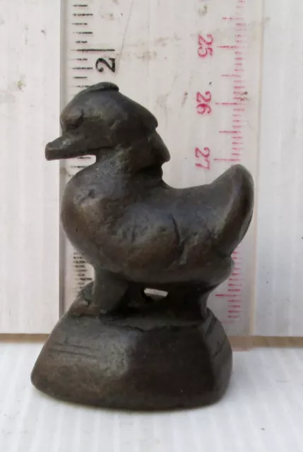 SUPERB! Old Bronze Opium Weight Hamsa Bird 150g