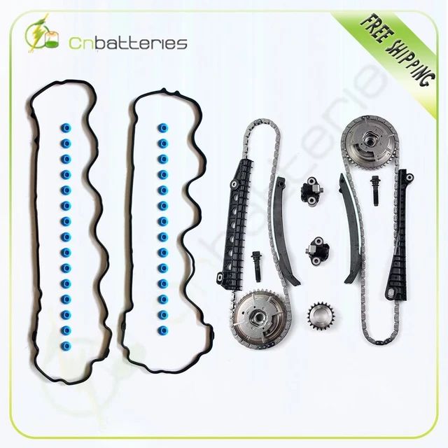 CX AUTO PART Timing Chain Kit With Cam Phasers & Cover Gasket For Ford F150 5.4L 2009-2011 - FT54XLB06