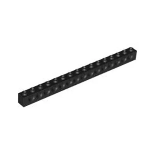 Lego Technic Bricks 8x Black 1x16 Studded Beams 370326 3703 NEW