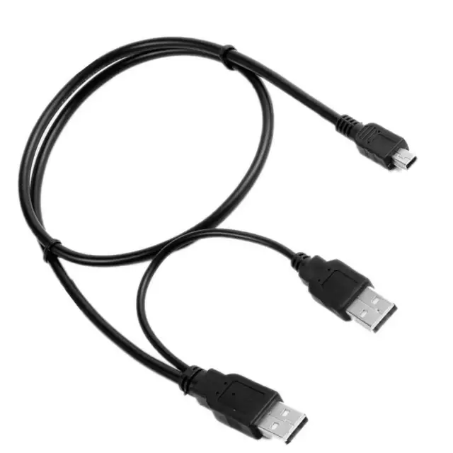 Mini USB Y Power Charger +Data SYNC Cable Cord Lead For Double Power DOPO Tablet