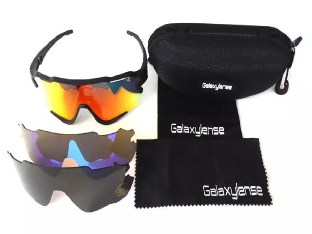 GALAXY Mountain Cycling Golfing Driving Sport Biking Sunglasses 100% UVAB 3 Lens