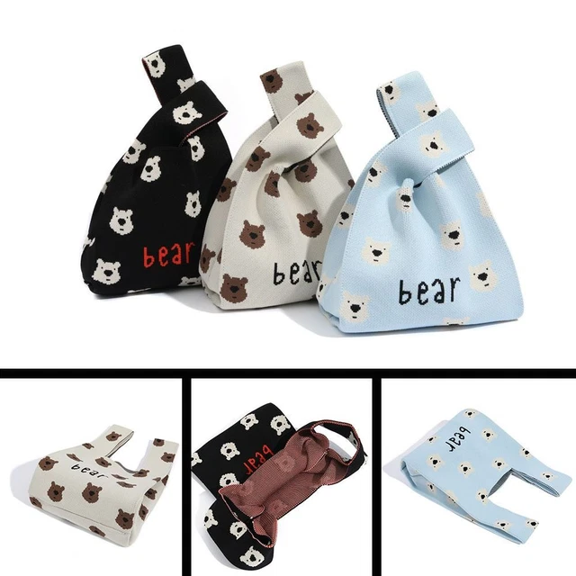 Sac à Langer Grand Format Motif Ours - 48x22x26 Cm, Polyester, Organisation Poches, Pour Voyages, Quotidien