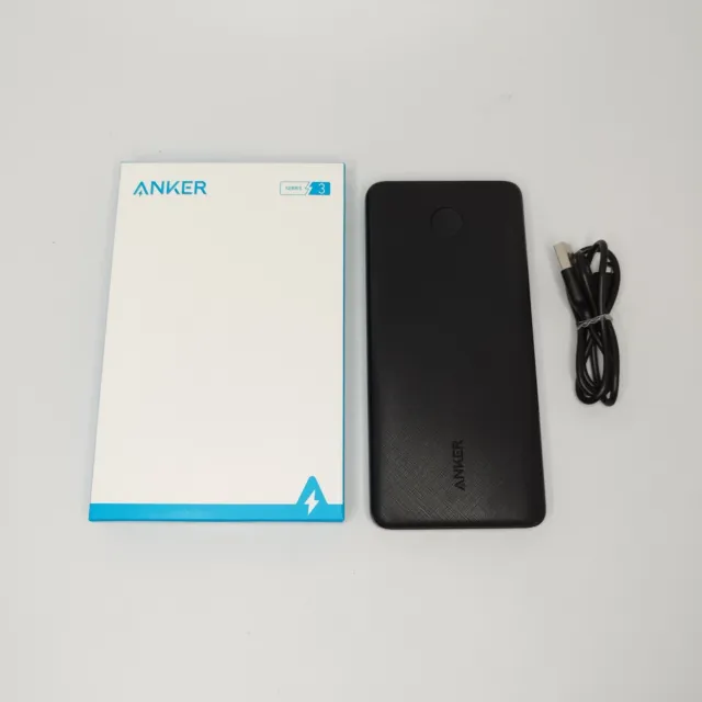 Anker Powercore 10000mAh Power Bank Charger Black USB-C Portable iPhone Android