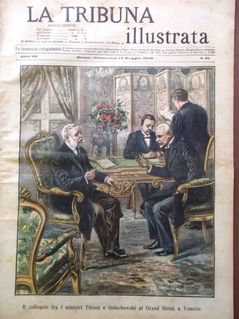 La Tribuna Illustrata 14 Maggio 1905 Tittoni Goluchowski Cosacchi Tabacco Campa