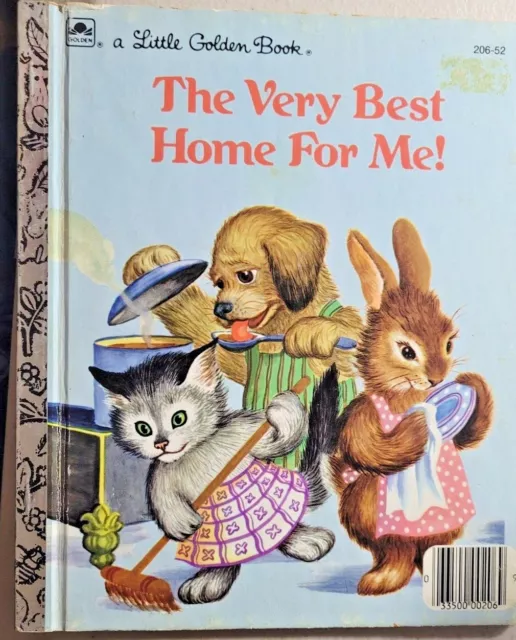 A Little Golden Book, The Very Best Home For Me,  VINTAGE 1982  AC~H/C