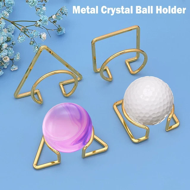 Metal Sphere Holder Stand Base Natural Crystal Ball NEW Display T2 Made A6A2