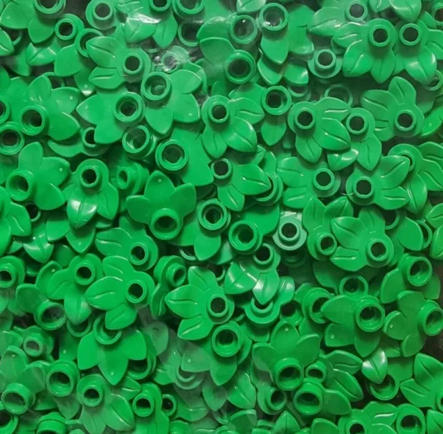 100x LEGO Pflanzen Blätter bright green 32607 NEU