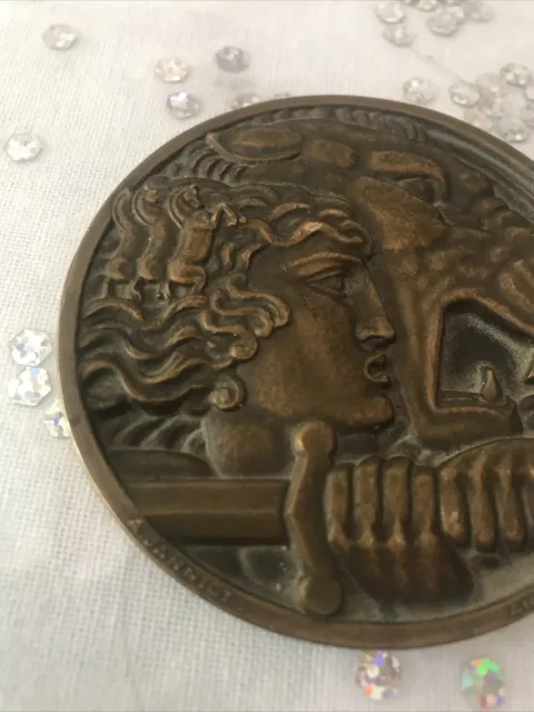 Ancienne Medaille Aux Enfants De Nice Morts Pour La France 1928 André Lavrillier 3