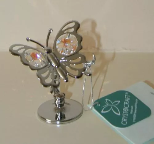 Crystocraft BUTTERFLY Ornament with Strass Swarovski Crystal Elements