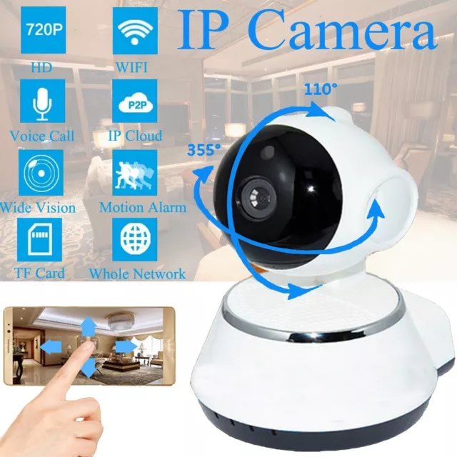Fil Wifi Caméra HD 720p Poêle Inclinaison Sécurité CCTV Réseau IP Ir Nuit Vision