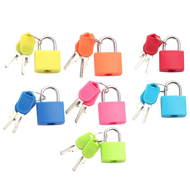 7 piezas Mochila Cerradura Cortina Tubo Llave Cerradura de Seguridad