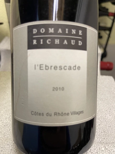 Grande Cuvée  2010 de chez Marcel Richaud  L’Ebrescade 2 dispos Un Must en CdR