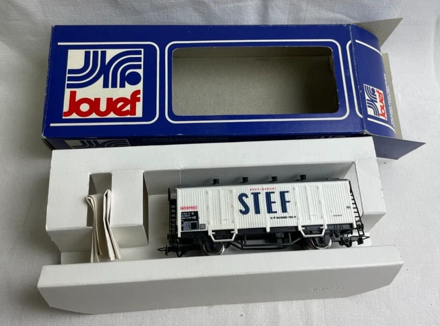 Wagon Hornby HO Réf 705 - 2 Couverts Stef, échelle 1/87, Neuf Sous Boîte