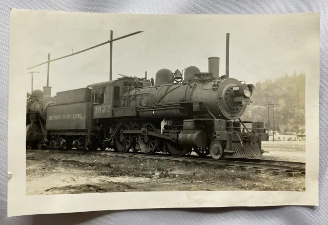 Vintage Photograph From 1940 Locomotive Train 1632 Southern Pacific Lines B&W