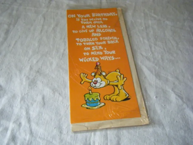 Vintage Comic Greetings Card, On Your Birthday if you decide to .., 1970's/80's