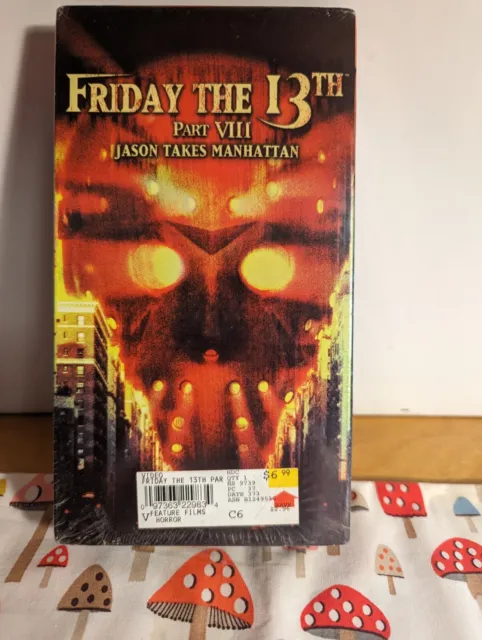 Friday The 13th Part 8 Jason Takes Manhattan VHS * SEALED * With Tear. See Pics