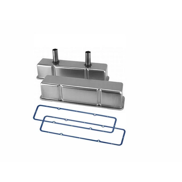 Speedway Fits Chevy Tall Valve Covers w/ Breather Tubes & Gaskets