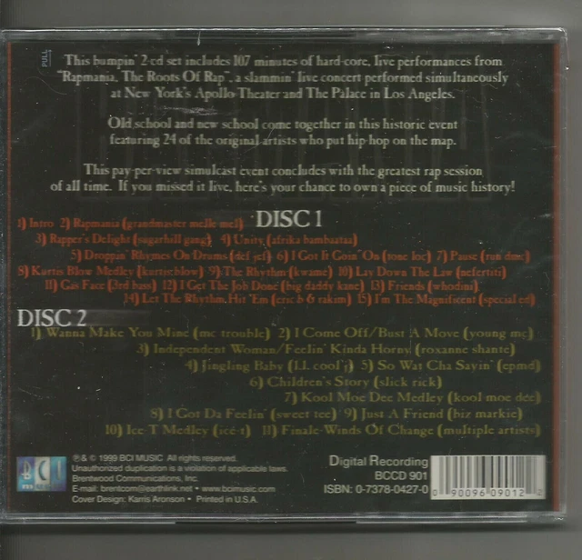 2 CDS Rapmania Version Pa Tone Loc, Run Dmc, Big Daddy Kane, Kool