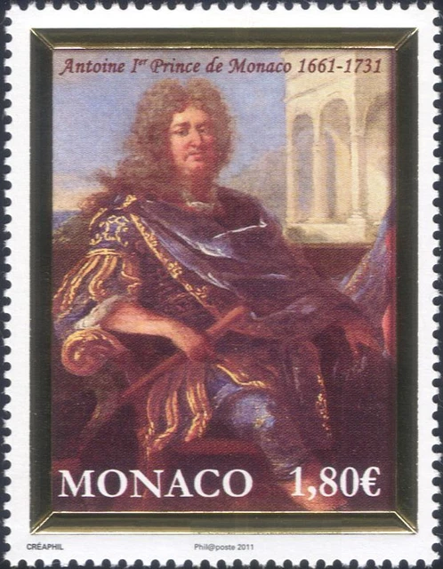 MONACO 2011 PRINCE Antoine I/Royal/Royalty/People/Portraits/Art 1v