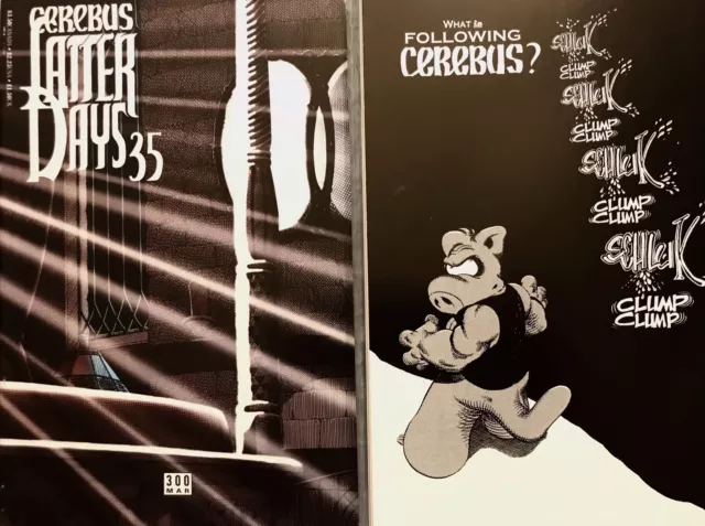 CEREBUS 300 2 UNREAD copies DAVE SIM GERHARD AARDVARK VANAHEIM LATTER DAYS final