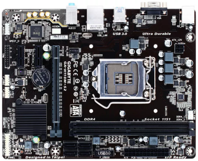 GIGABYTE GA-H110M-S2 Motherboard Intel H110 LGA 1151 DDR4 Micro ATX VGA Core