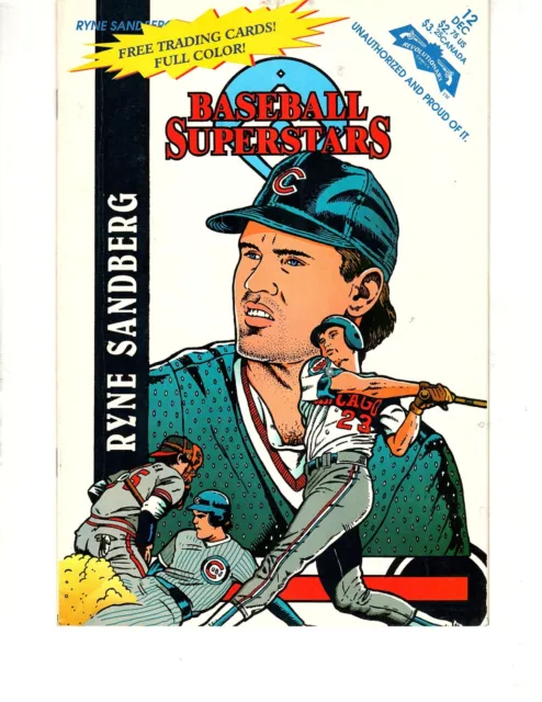1992 Ryne Sandberg Baseball Superstars Comic Book / w cards