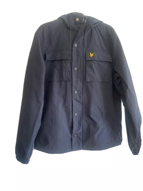 Mens S Navy Lyle and Scott Coat