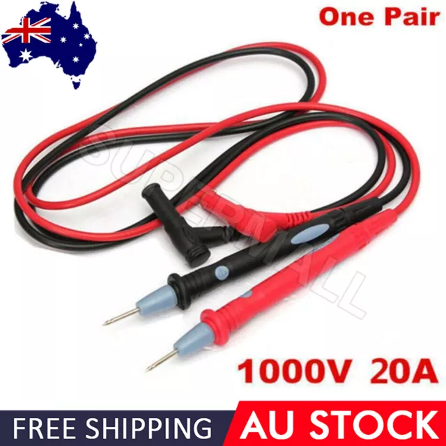 1000V 20A Digital Multimeter Test Lead Cable Probe Pen PVC Test Lead OZ