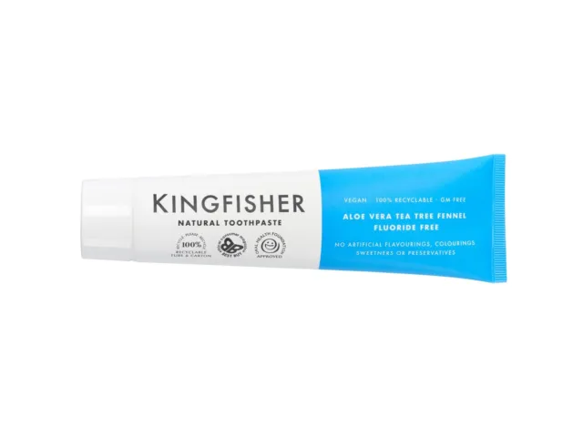Kingfisher Toothpaste - Aloe Vera Tea Tree Fennel 100ml - (Pack of 3)