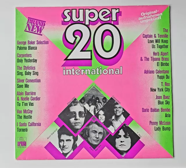 Various – Super 20 International LP/Vinyl/Album Rock, Funk/Soul, Pop - 1975