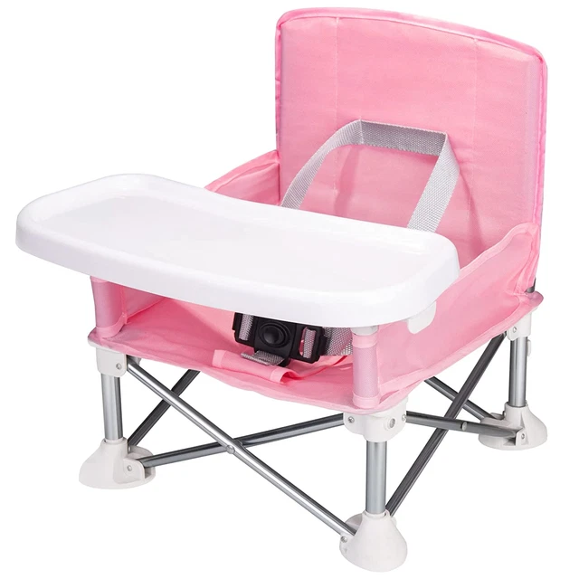 Baby Travel Booster Seat - Toddler Foldable Camping Chair | Compact Portable Bab