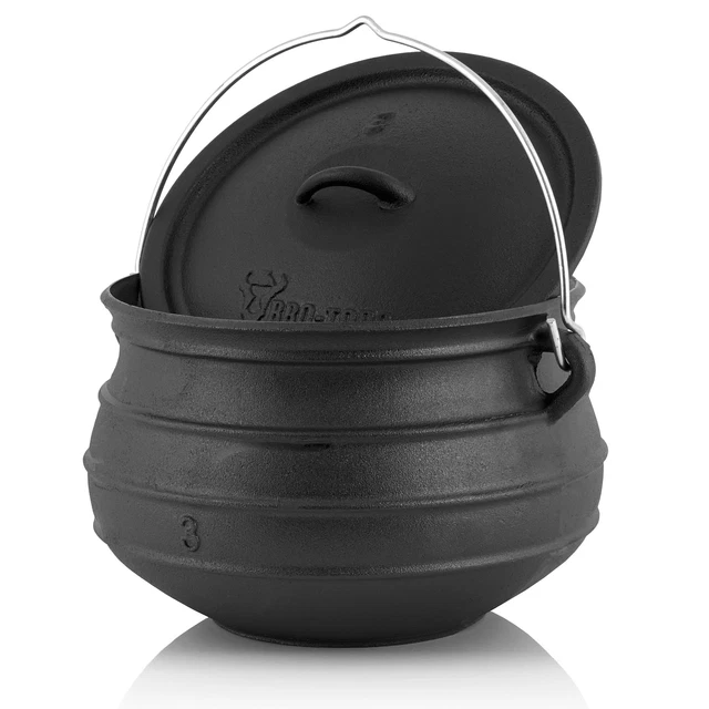 BBQ-Toro Potjie #3, für 8 - 14 Personen, 8 Liter, ohne Füße Kochtopf  *B-Ware*