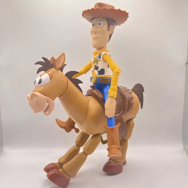 Toy Story 4 Bundle Woody Bullseye Poseable Figures 2017 10” Disney Pixar Mattel