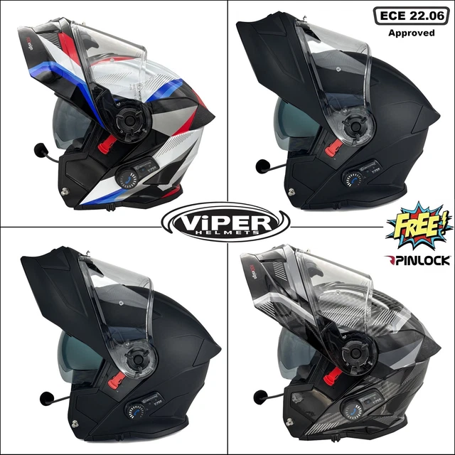 bluetooth stereo motorcycle helmet viper rs v121 RS-V121 v8 Flip Up Blinc RSV121v8 BL+ Blinc Flip Front