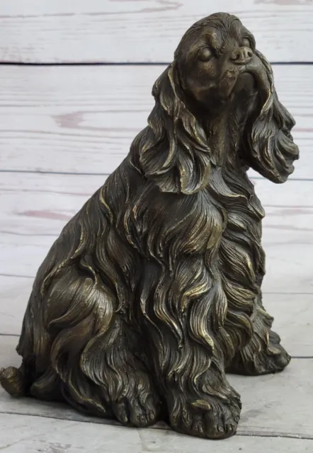 King Charles Cocker Spaniel Bronze Sculpture by Williams Delightful Pet Art