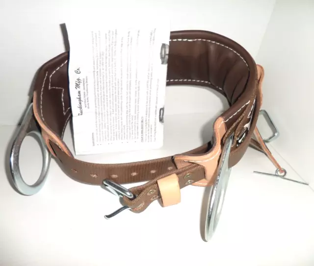 ⭐NEW⭐ BUCKINGHAM ERS SIZE-20 Pole/Tree Climbing Tool Belt BROWN Buck