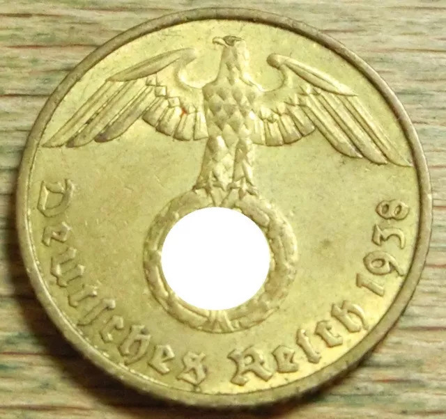 Drittes Reich  5  Reichspfennig  1938  F