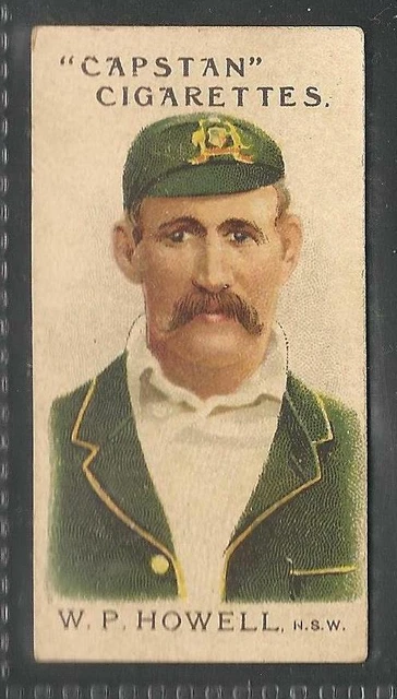 Wills, PROMINENT AUSTRALIAN & ENGLISH CRICKETERS, W HOWELL, NSW, No.3, VG, 1907