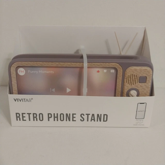 NEW! TARGET 2023 Bullseye Playground Retro TV Phone Stand Holder Purple