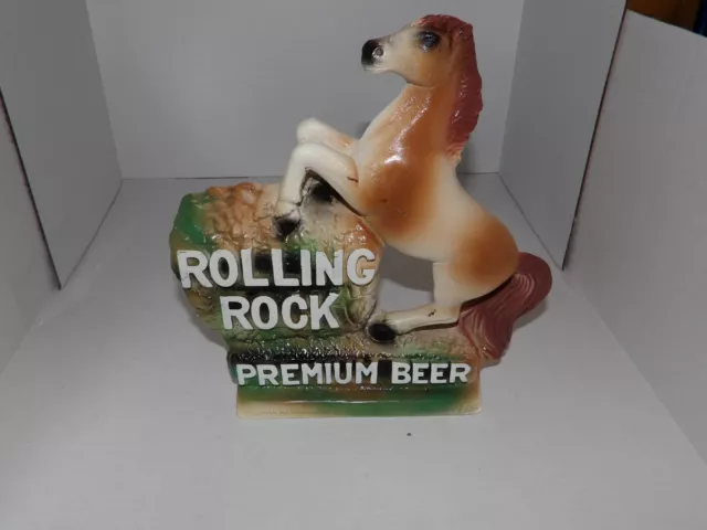 VINTAGE ROLLING ROCK Premium Beer CHALKWARE, LATROBE BREWING Co. Advertising
